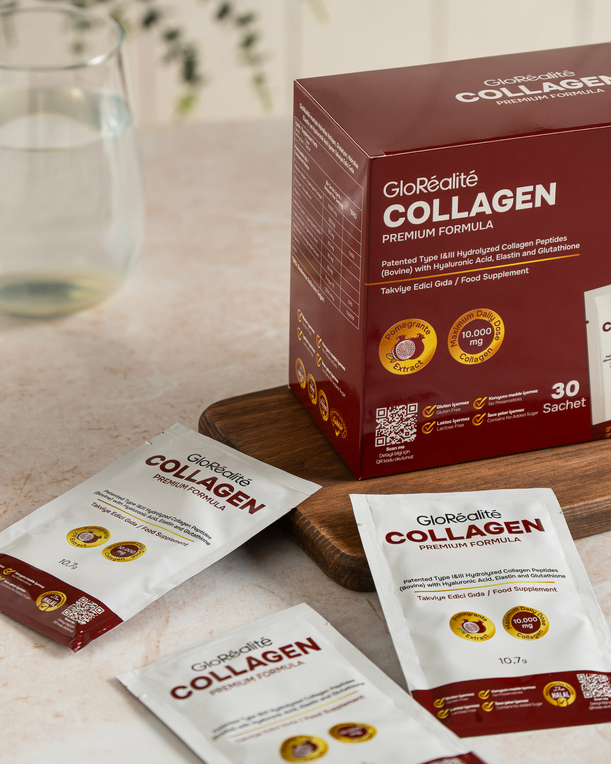 GloRéalité Collagen Peptides 10,000 mg – Starter Pack (1-Month Supply)