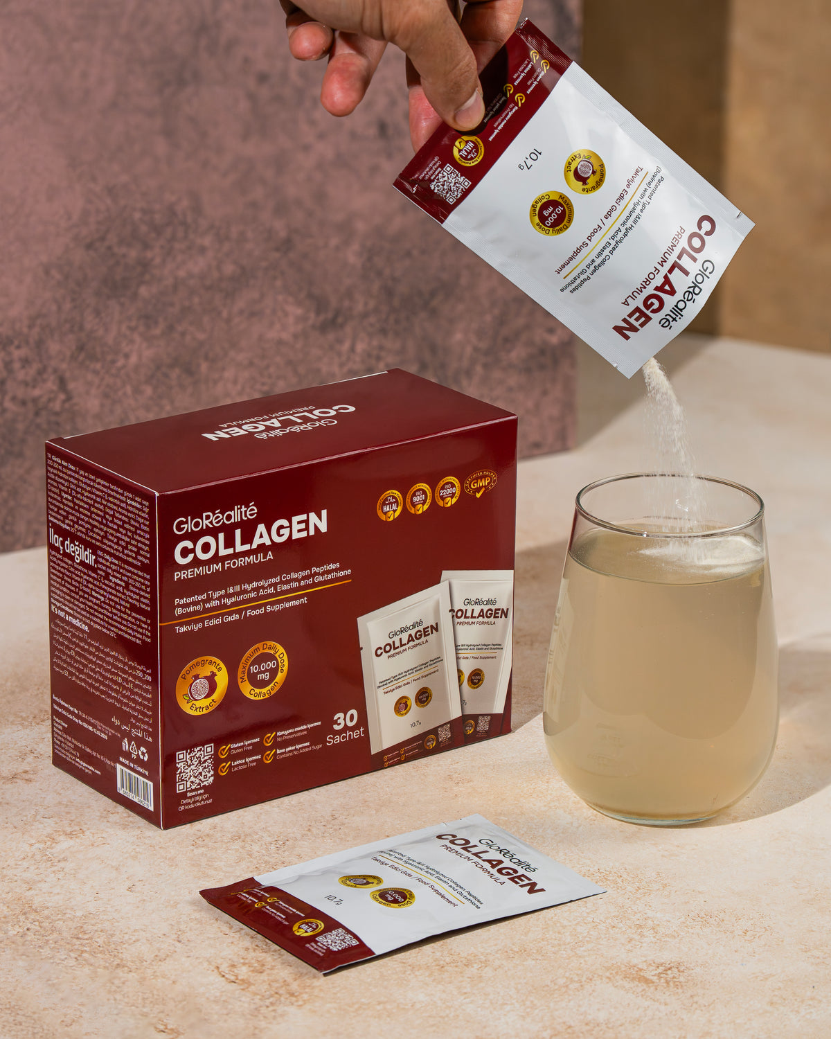 GloRéalité Collagen Peptides 10,000 mg – Starter Pack (1-Month Supply)